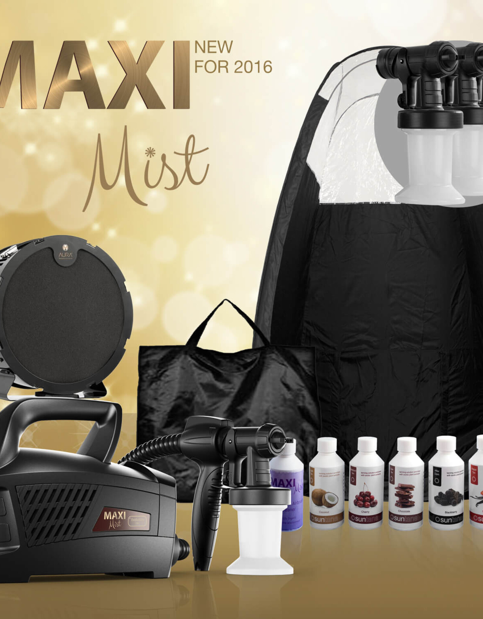MaxiMist Starterspakket de LUXE  Evolution TNT MaxiMist| HVLP - Spray Tan