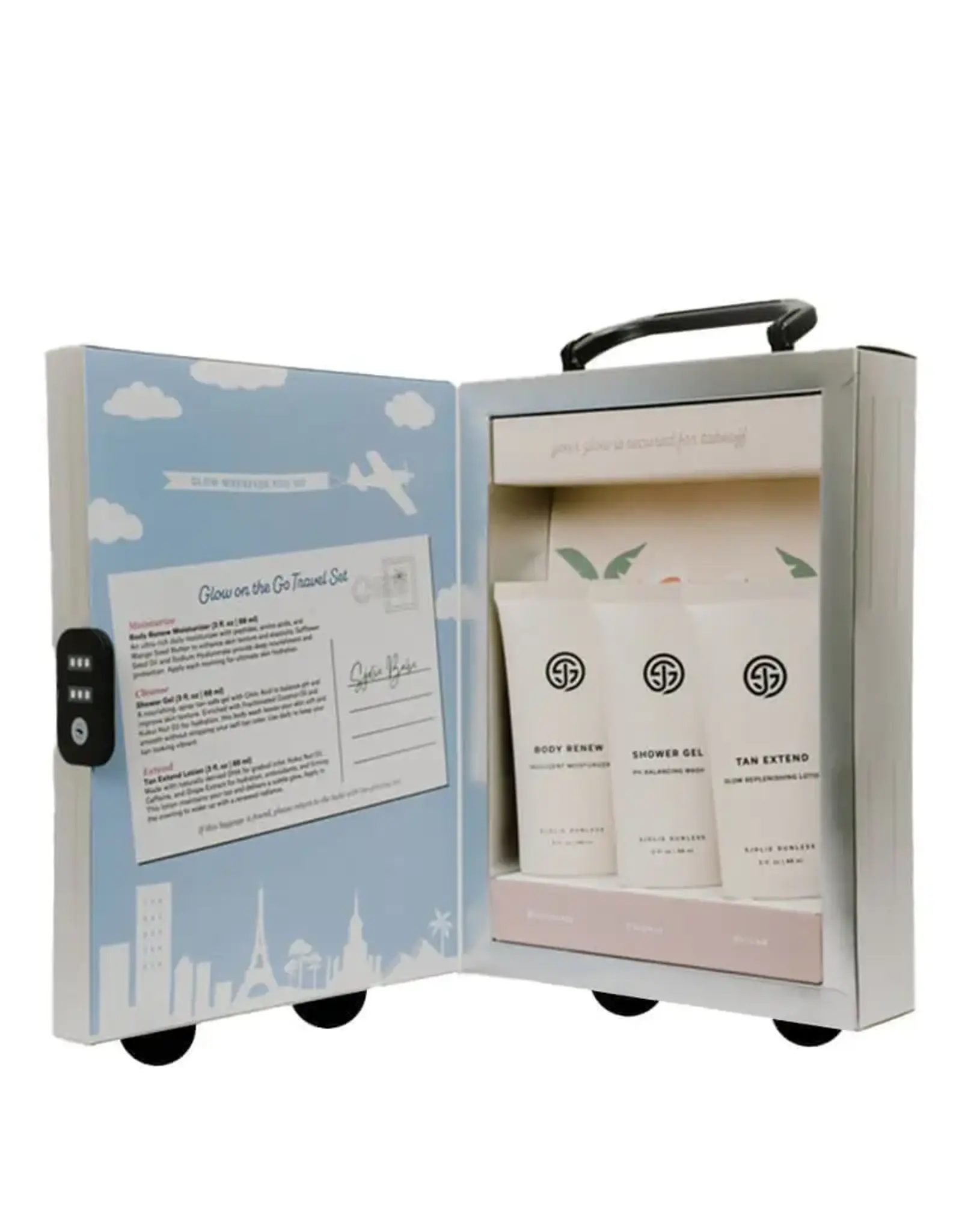 Sjolie Salon verkoop Sjolie Travel set tan safe verzorging set  Glow on the Go