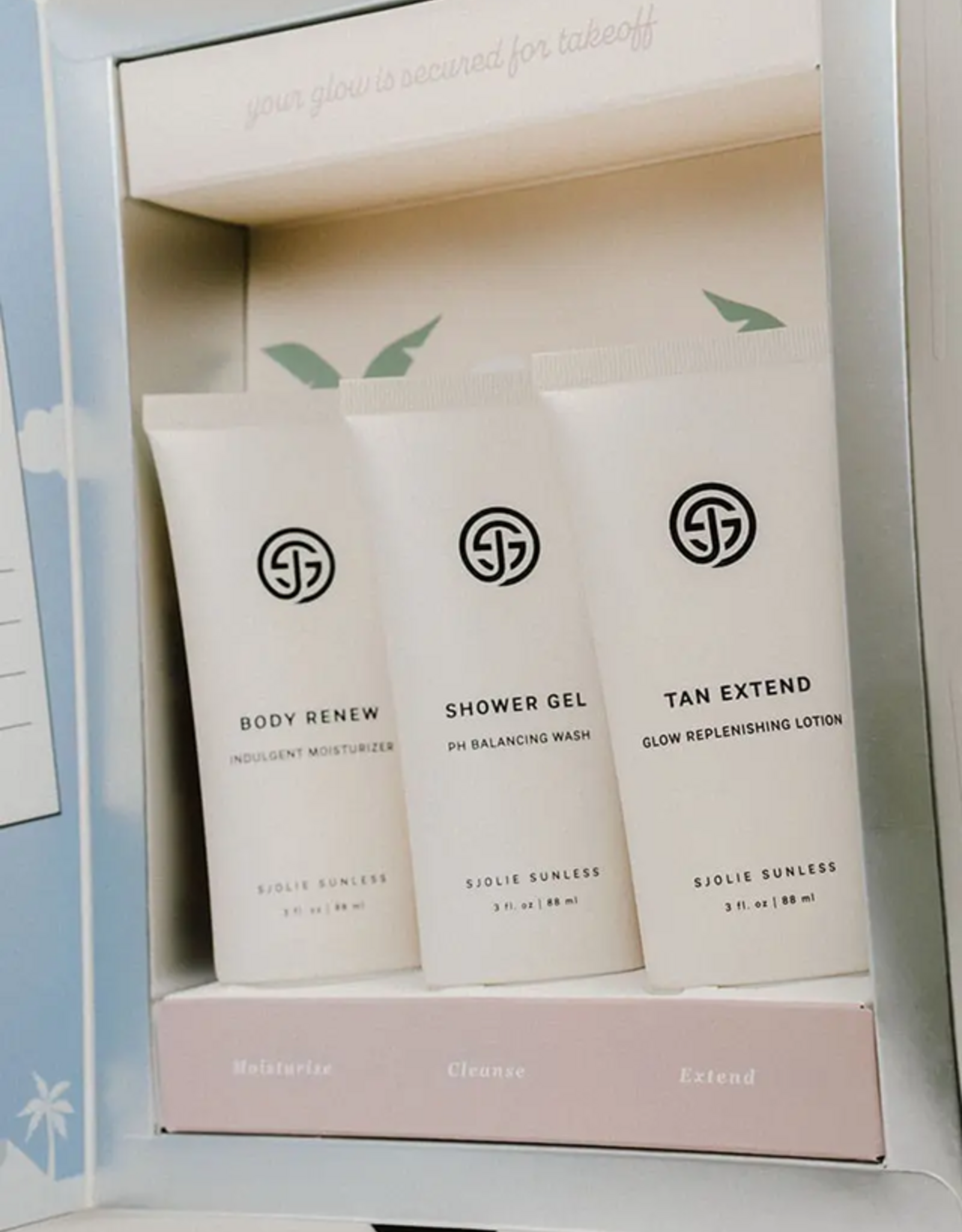 Sjolie Salon verkoop Sjolie Travel set tan safe verzorging set  Glow on the Go