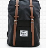 Black and brown backpack