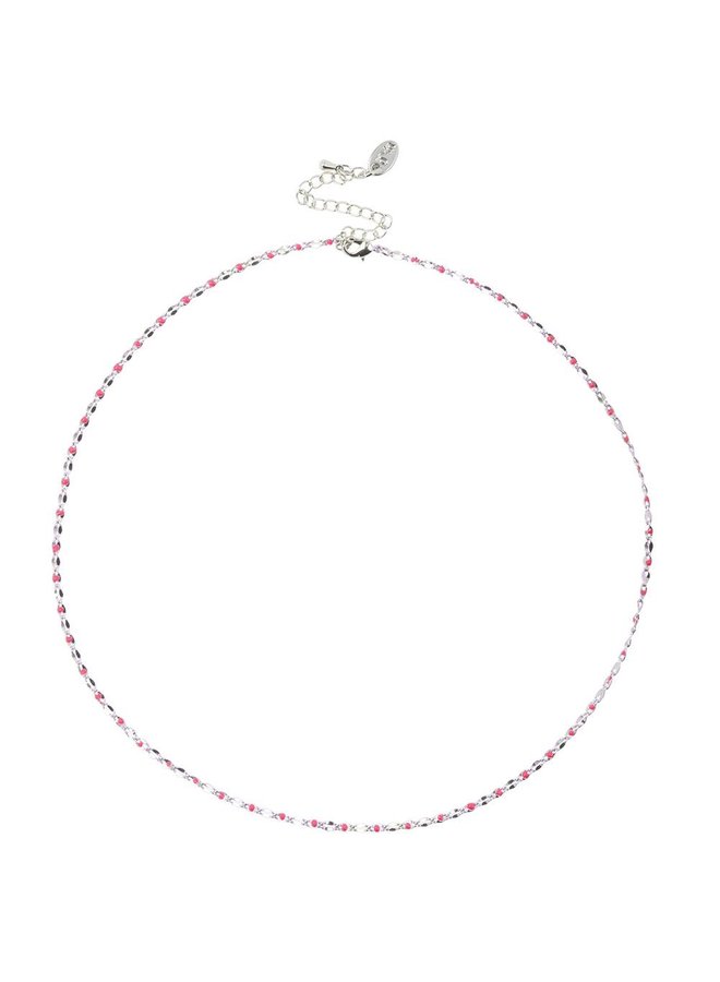 ONE DAY charity necklace fuchsia