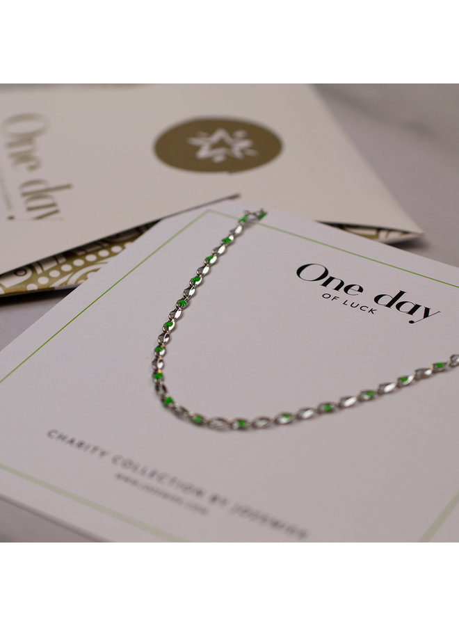 ONE DAY charity necklace green