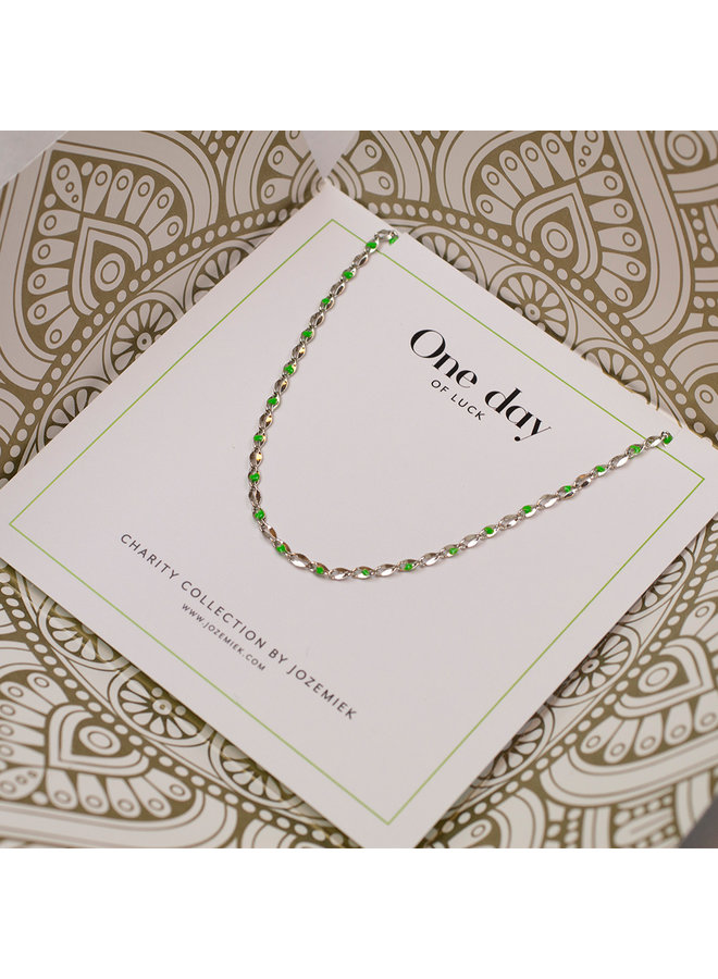 ONE DAY charity necklace green