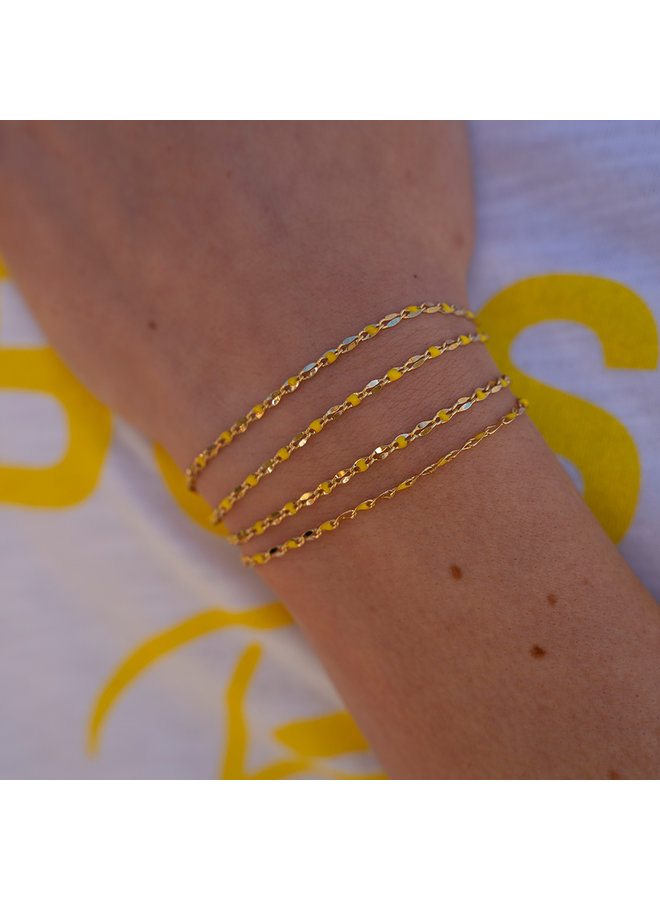 ONE DAY charity bracelet yellow (14k yellow gold or white gold plated)