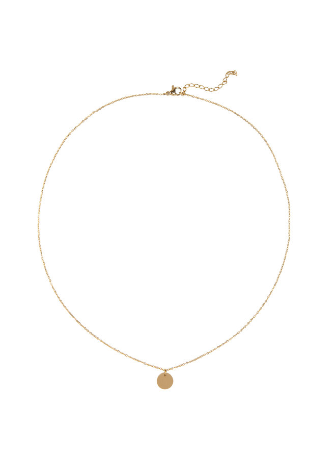 Jozemiek Sagittarius necklace, stainless steel plated with 18k gold with gift card