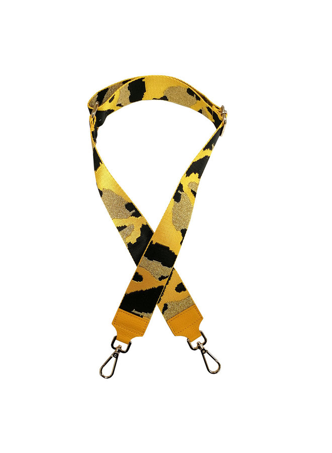 Shoulder strap camouflage print - yellow