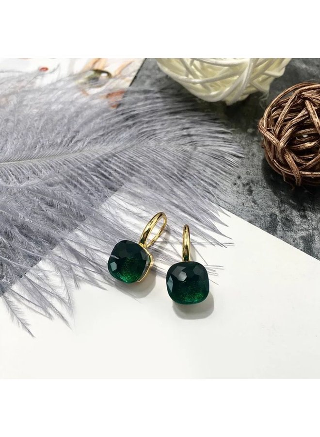 Jozemiek Stone Earring- dark green