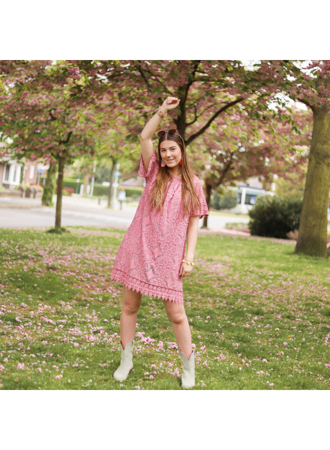 Beach Dress lace - Ibiza - pink