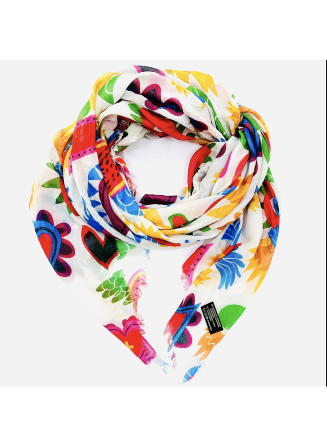 Jozemiek digital print scarf - Elena
