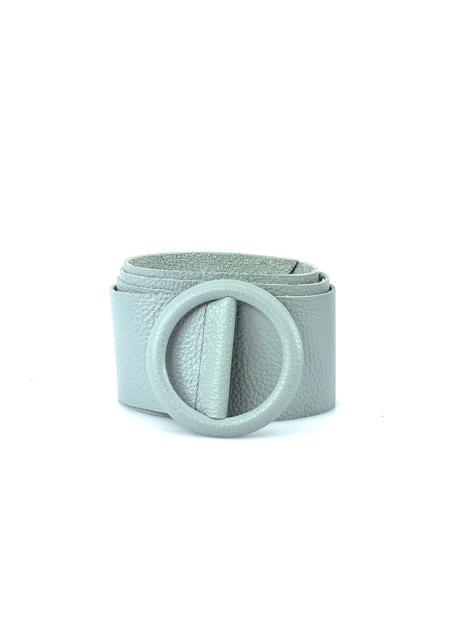 Jozemiek Leather waist belt Floor - Baby blue