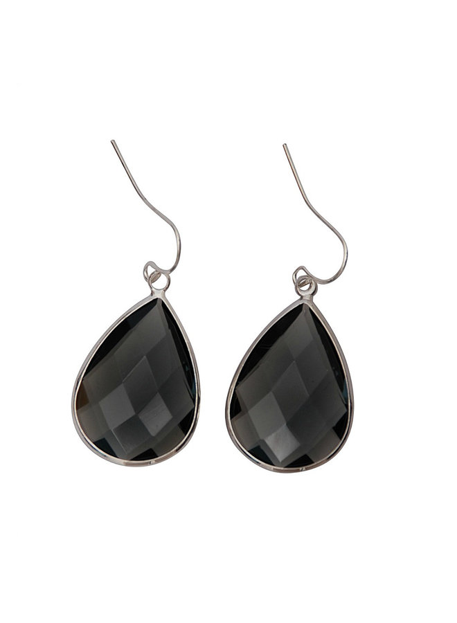 Dare to be fabulous teardrop earring Large - Grey