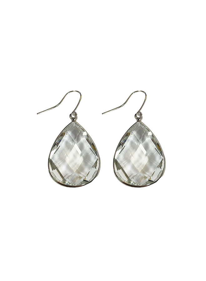 Dare to be fabulous teardrop earring Large - Transparent