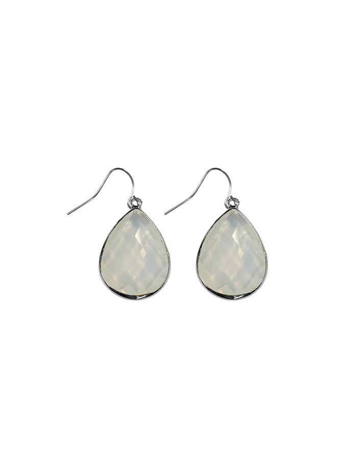 Dare to be fabulous teardrop earring Large - Mother of Pearl