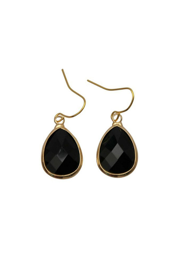 Dare to be fabulous Teardrop earring medium - Black