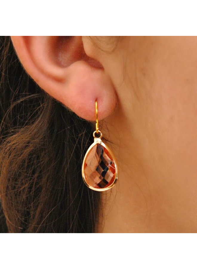 Teardrop earring medium - Copper