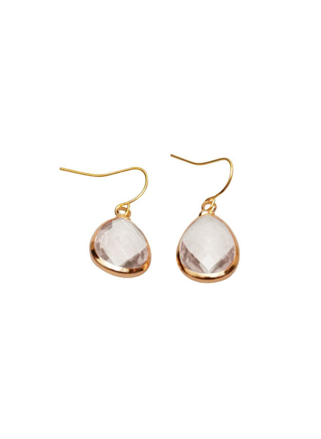 Dare to be fabulous teardrop earring medium - Mother of Pearl