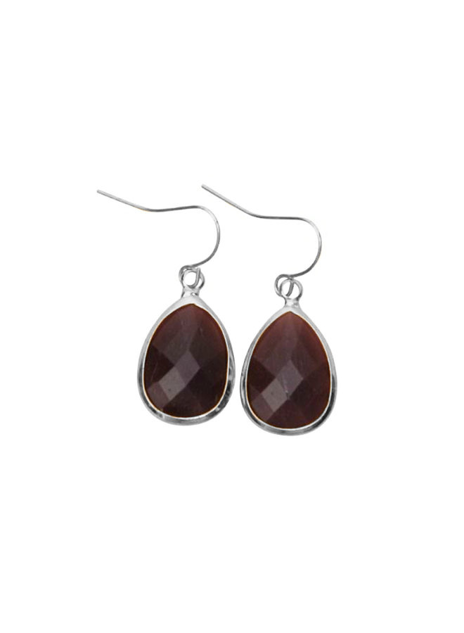 Dare to be fabulous Teardrop earring medium - Deep Purple