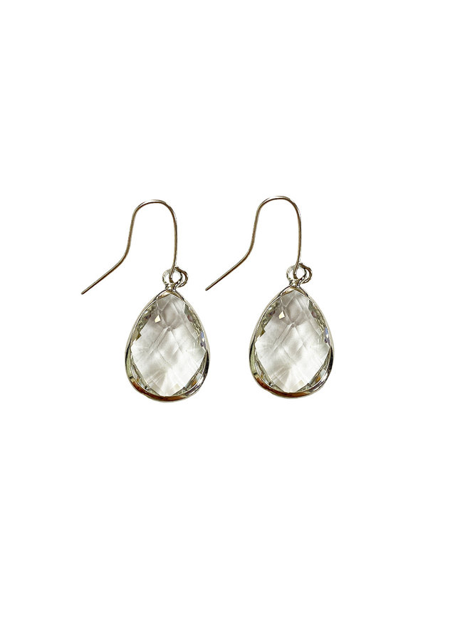 Dare to be fabulous Teardrop earring medium - Transparent