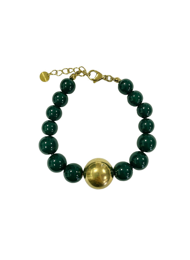 Balls bead bracelet - Green