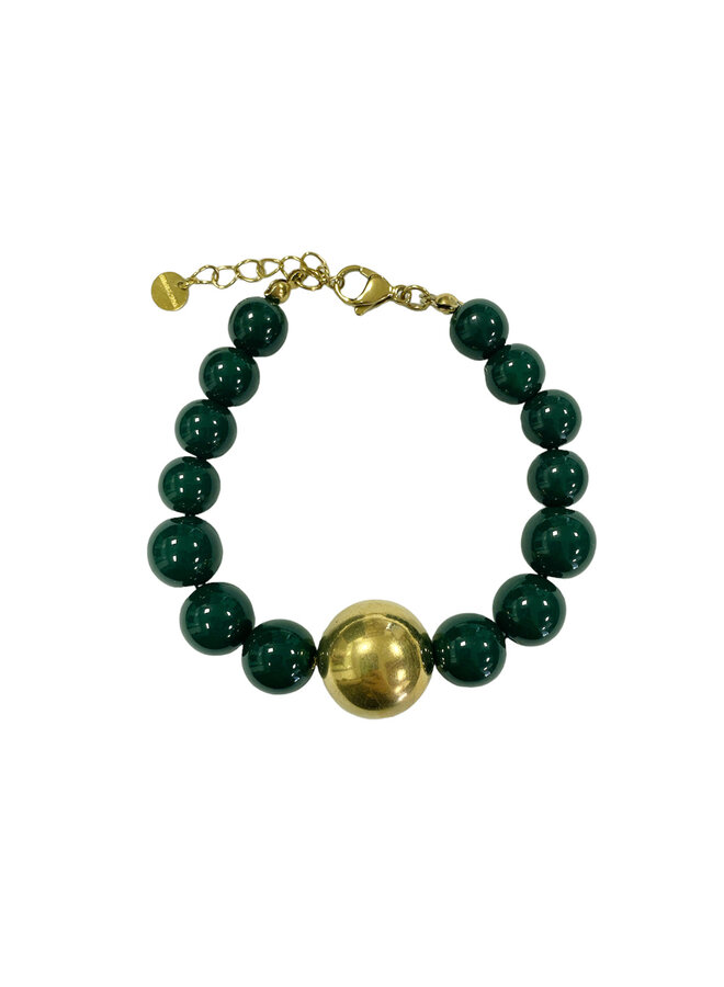 Jozemiek Balls beaded bracelet - Green