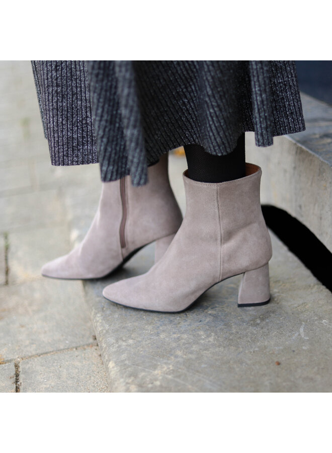 LUGANO ankle boots suede - light gray