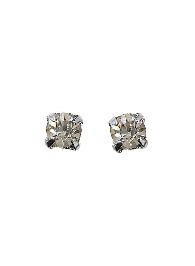 Vintage stud earring - Gold or Silver