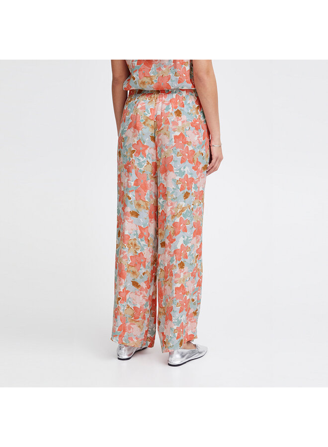 ICHI - Broek Sanura - Multi Flower print