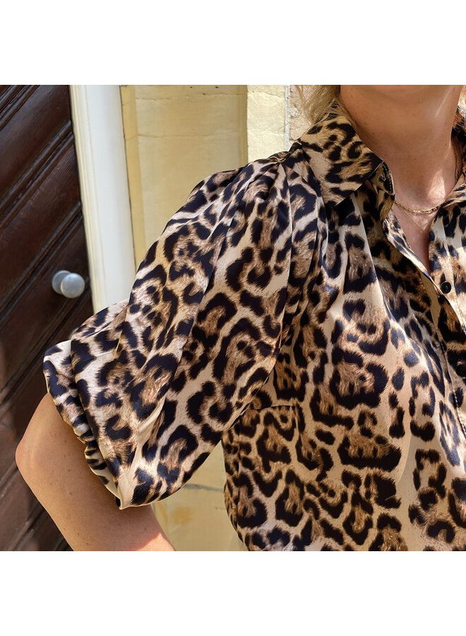 Sisters Point - Blouse ELLA - Leo leopard print