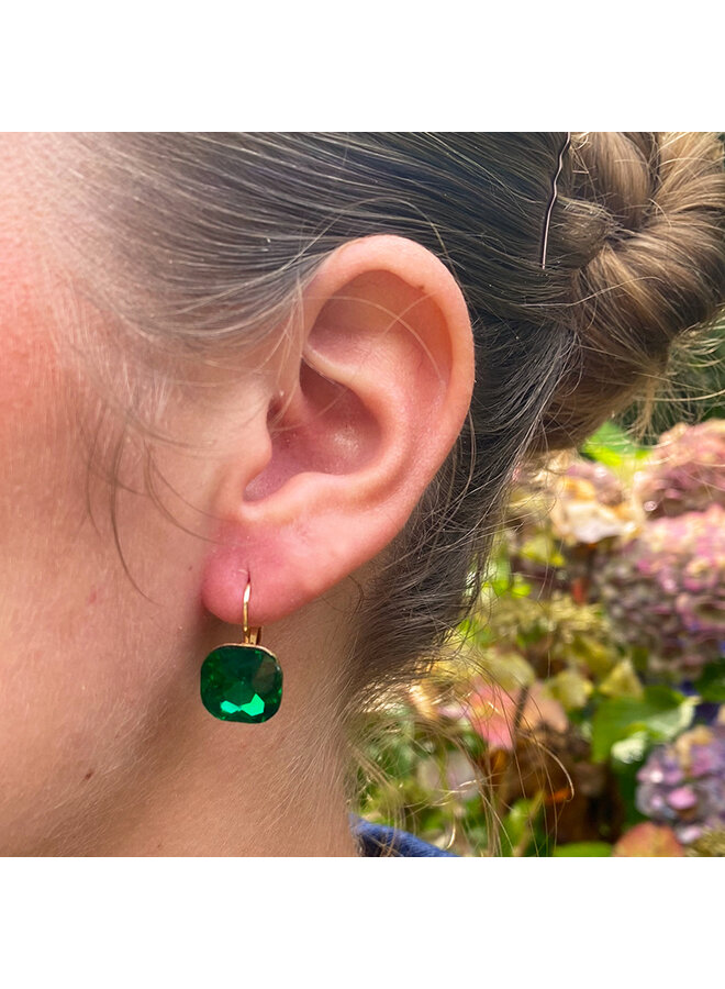 Jozemiek Paris - earring - emerald green