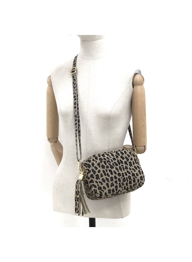 JZMK Leather bag Paris suede - Leopard