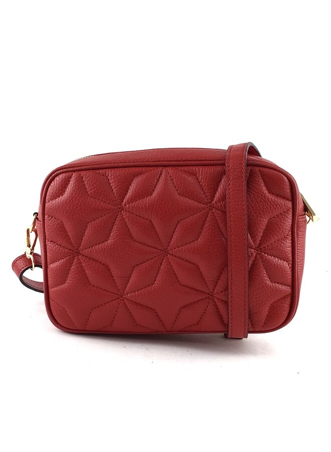 JZMK leren tas Paris matelasse- Rood