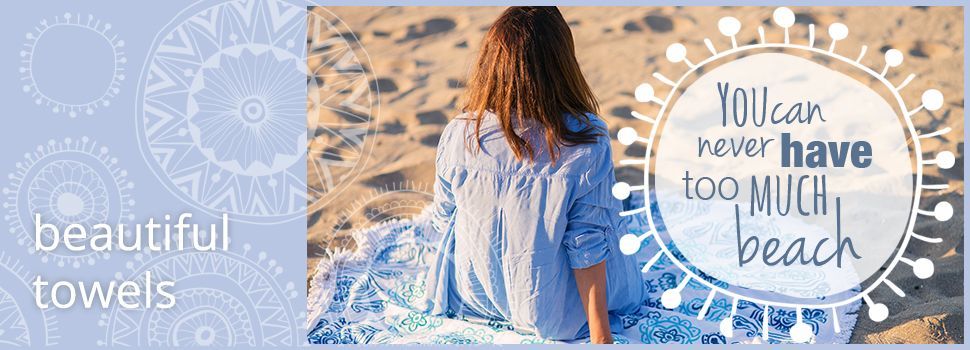 Rond strandlaken in Flair