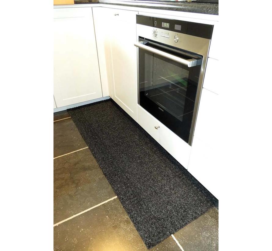 Tapis de couloir anthracite sur mesure, 66cm largeur