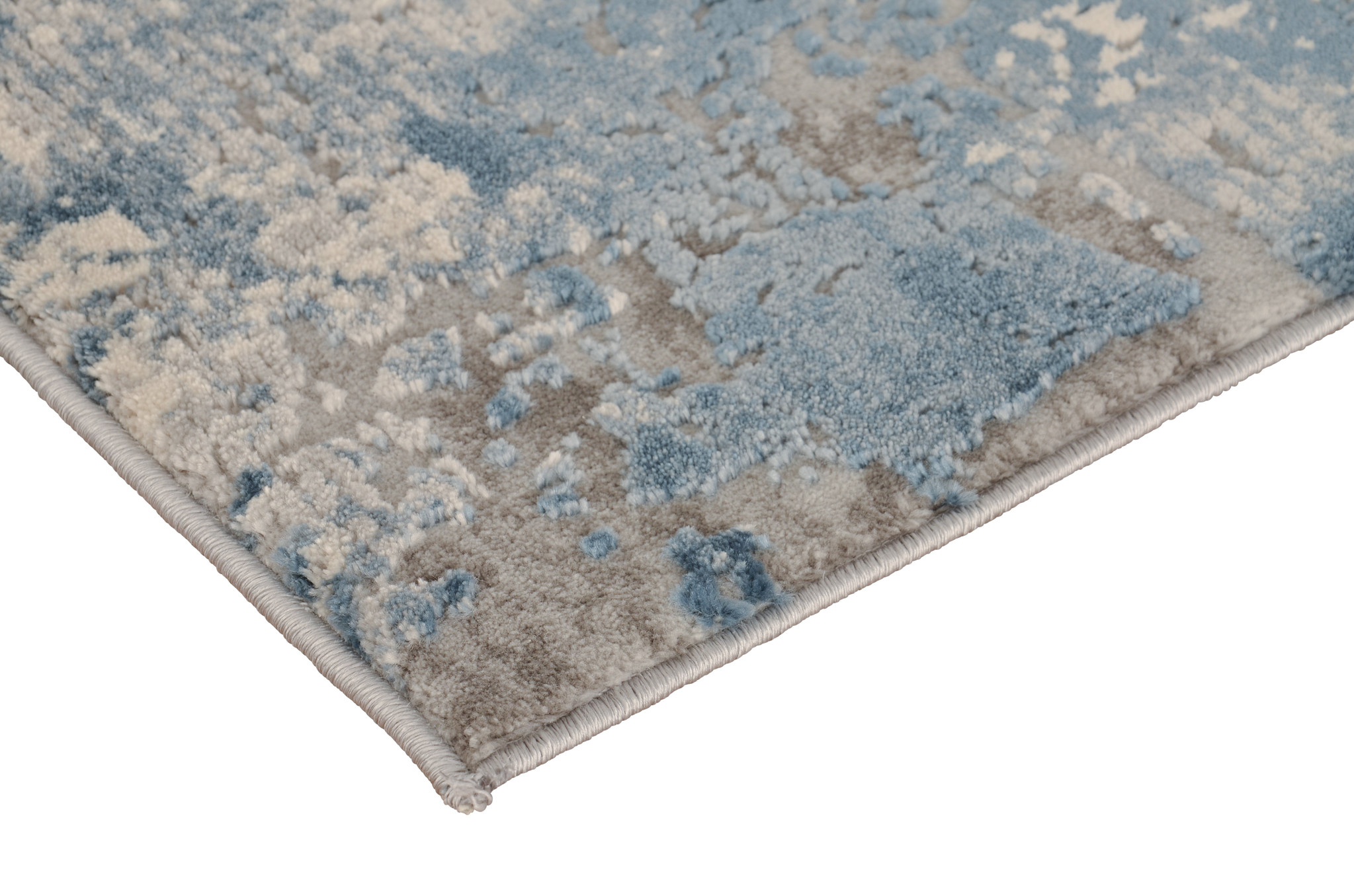 Kan worden genegeerd Bedachtzaam bladzijde Modern tapijt in grijs en blauw | Onlinemattenshop