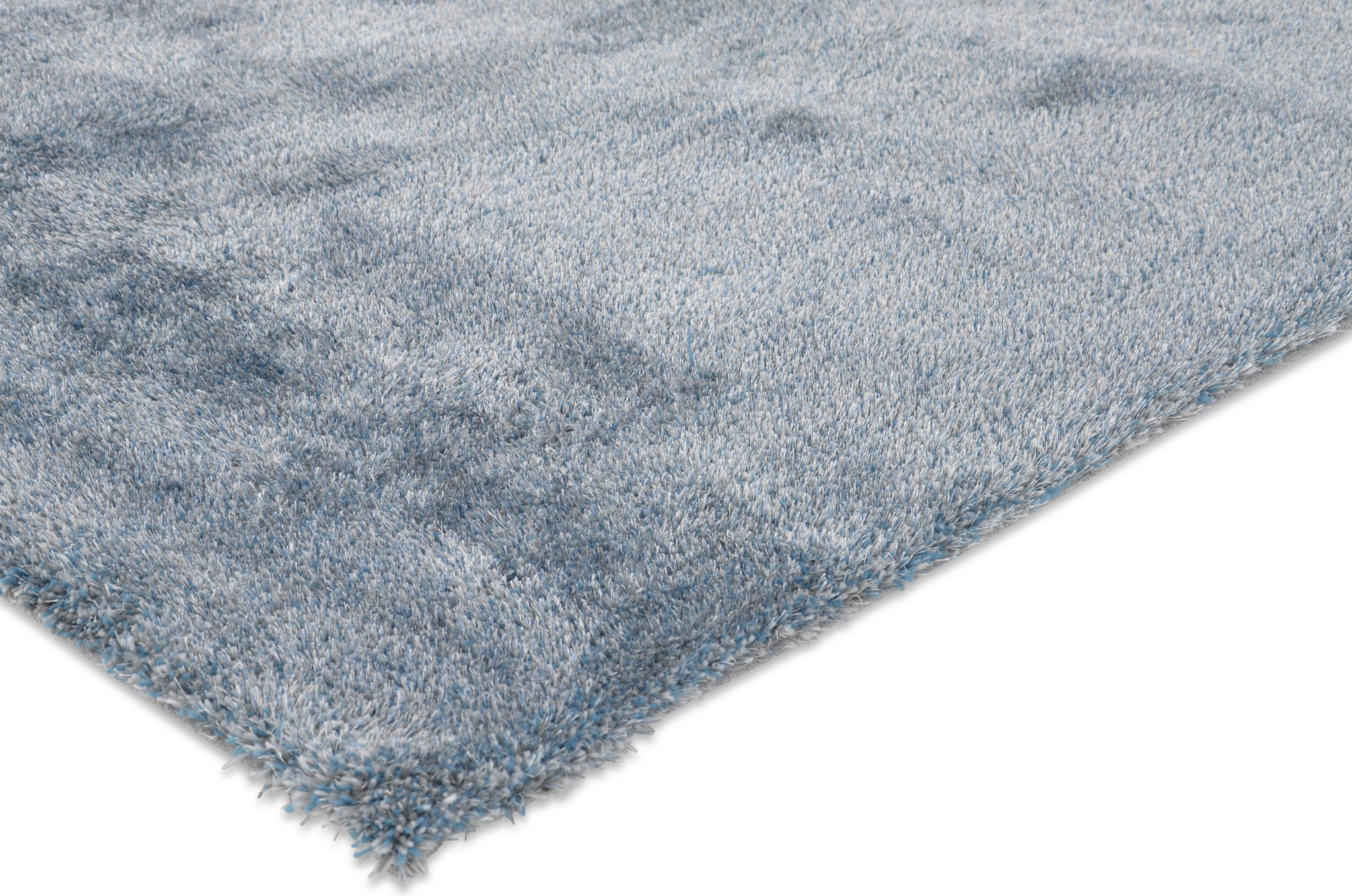 Hoogpolig tapijt blauw/zilver mm |