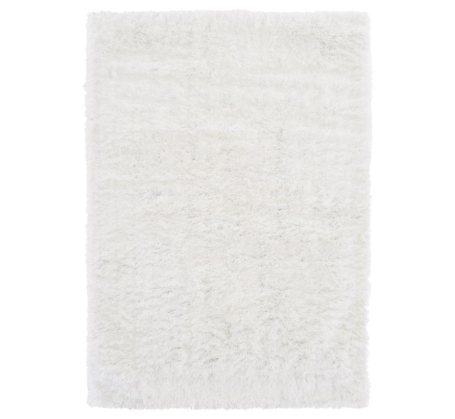 Hoogpolig tapijt in polyester mix  wit
