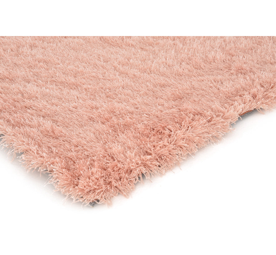 Hoogpolig tapijt in polyester mix  roze