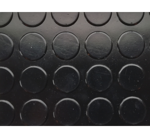 Fantasie Kleverig over het algemeen Rubberen loper op maat met noppen, 3mm | Onlinemattenshop