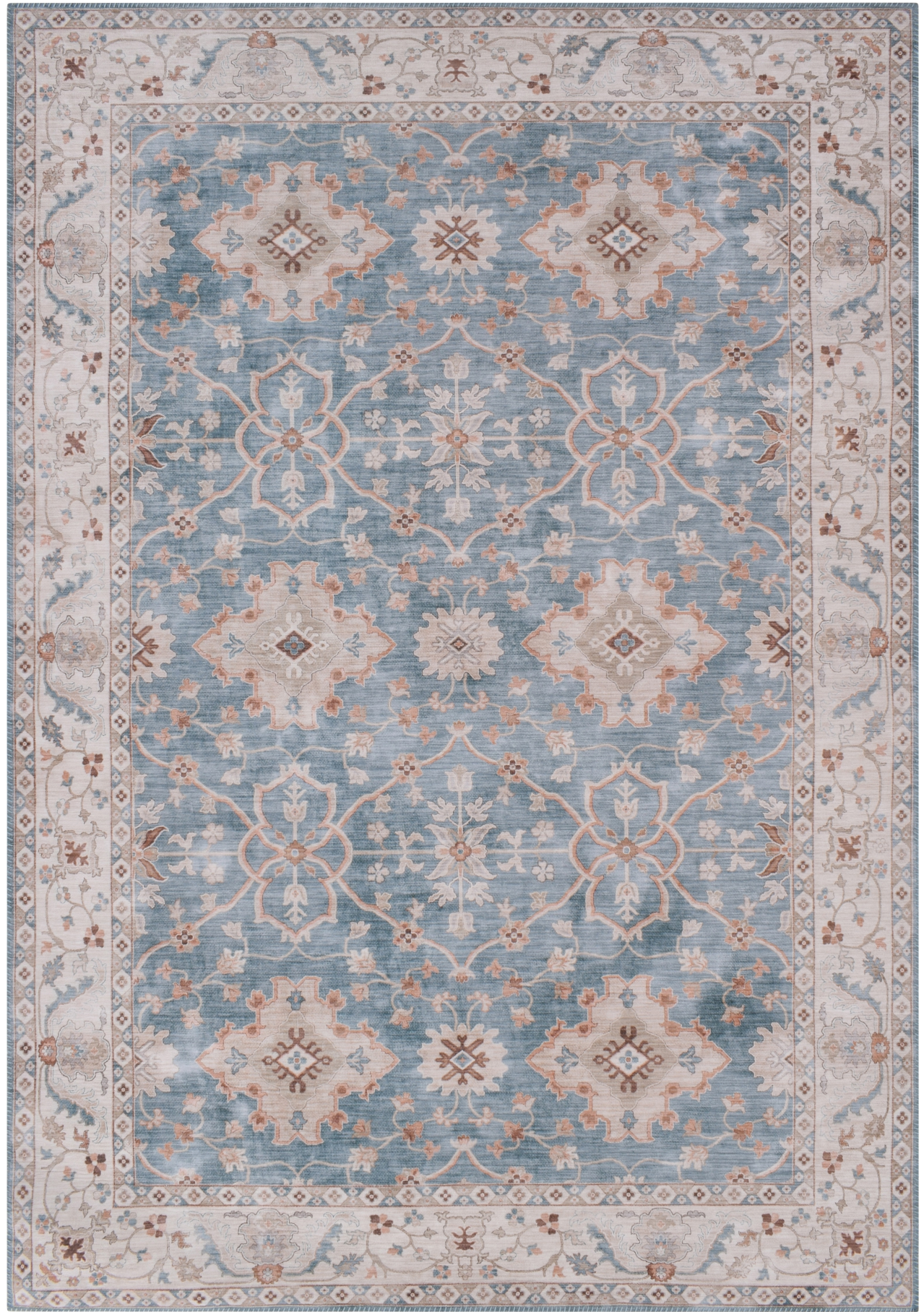Zeug noodsituatie Haas Vintage tapijt, klassiek, bedrukt, blauw | Onlinemattenshop