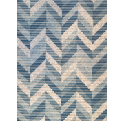 Tapis antidérapant sur mesure, chevron bleu