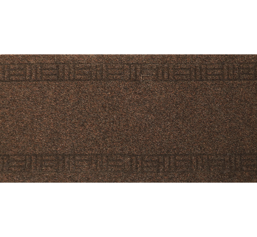 Tapis de couloir brun sur mesure, 50cm largeur