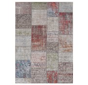 Vintage tapijt bedrukt met patchwork