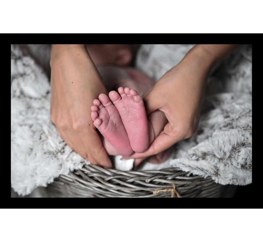 Tapis de naissance personnalisé petits pieds