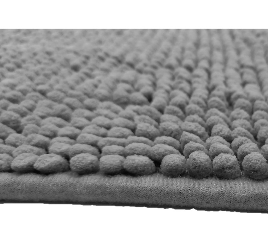 Tapis de bain antidérapant, gris