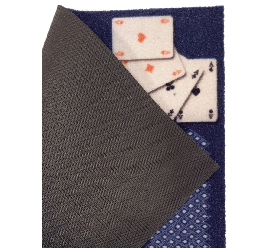 Tapis de cartes personnalisé bleu