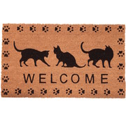 Tapis coco imprimé chats