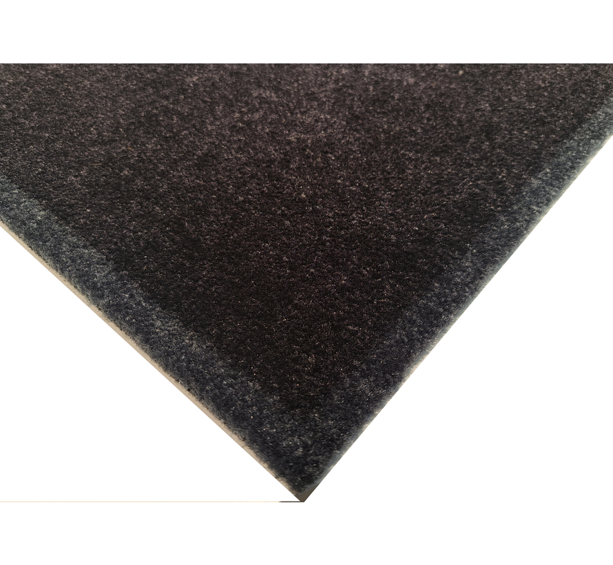 Tapis d'entrée absorbant et écologique, noir