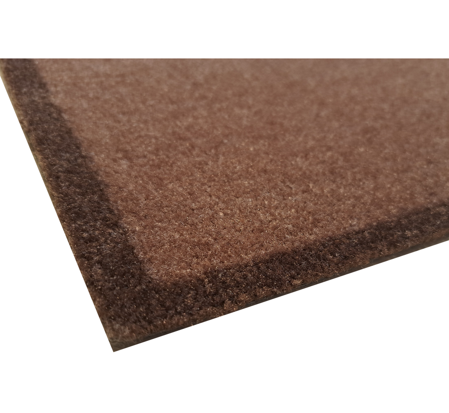 Tapis d'entrée absorbant et écologique, brun