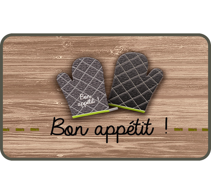 Tapis de cuisine, bon appétit