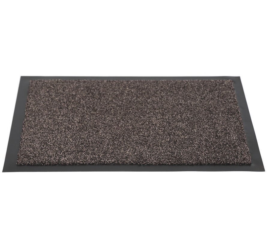 Tapis d'entrée absorbant microfbre taupe